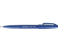 Pentel SES15C Brush Sign Pen blu 10 pezzi