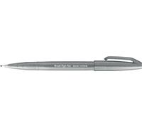 Pentel SES15C Brush Sign Pen grigio 10 pezzi