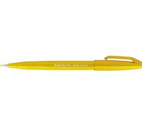 Pentel SES15C-G felt-tip pen with flexible brush-like tip yellow
