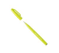 Pentel SES15C-K2X Brush Sign Pen - Penna a sfera, punta simile a pennello, colore verde limone, 1 pezzo
