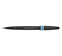 Pentel SESF30 Brush Sign Pen Artist punta pennello extra fine azzurro 1 pz