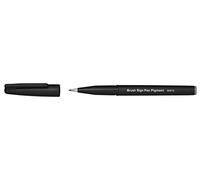 Pentel SESP15-NX Brush Sign Pen Pigment con inchiostro pigmentato, punta simile a pennello, grigio, 12 pezzi