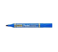 Pentel Set di 12 pennarelli permanenti N850 punta conica, colore: Blu