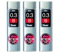 PENTEL Set di 3 astucci da 15 mine 0,3 mm AIN STEIN C273 durezza B