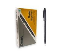 Penna punta in fibra Sign Pen Pentel - NERO - 2 mm - S520-A (conf. 12 Pz)