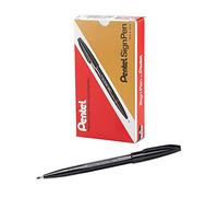 Penna punta in fibra Sign Pen Pentel - NERO - 2 mm - S520-A (conf. 12 Pz)