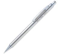 Pentel Sterling Executive - Portamine con fusto in acciaio inox, SS475, pennino da 0,5 mm, con gomma integrata e 2 mine HB ad alto polimero