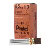 Pentel Super Hi-Polymer Mine 0,3 mm HB, Schachtel mit 12 H lsen (300-HB)