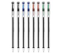 Pentel Superba penna a sfera BK77 - Penna a sfera con punta da 0,7 mm, tratto da 0,25 mm, inchiostro ricaricabile, colore: nero, blu, rosso, verde (8)
