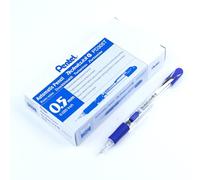 Pentel Techniclick - Portamine con bottone laterale, 0,5 mm, confezione da 12, colore: Blu