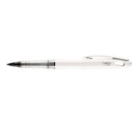 Pentel TRJ94W-A - Pennarello Tradio con punta in feltro flessibile, edizione fusto in bianco/nero ad elevata lucentezza, ricaricabile con cartucce MLJ20