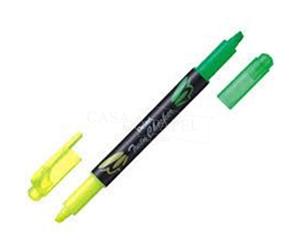 'Pentel Twin Checker SLW8-GK Highlighter (Yellow/Green