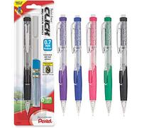 Pentel Twist-Erase Click Matita Automatica con 2 ricariche di gomma e piombo, 0,7 mm, barili assortiti (il colore può variare)