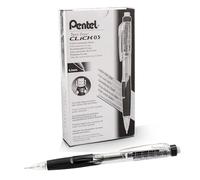 Pentel Twist Erase Click Set di 12 portamine, 0,5 mm nero