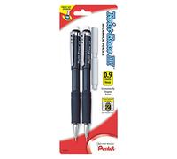 Pentel Twist-Erase III - Matita automatica con 2 ricariche per gomma, 0,9 mm, fusti assortiti, confezione da 2 (QE519BP2-K6)
