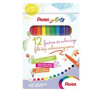Pentel Ultra Lavabili Inchiostro Feltro Punta Pennarelli Colori Assortiti Largo