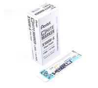 Pentel White Marker, Fine Point, White pigment ink, 1 blister of 1 marker 1 Extr