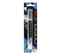 Pentel XGFH Dual Metallic Brush, pennello con inchiostro doppio colore argento + argento metallizzato 1 pz