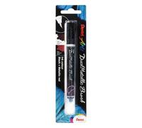 Pentel XGFH Dual Metallic Brush, pennello con inchiostro doppio colore nero + rosso metallizzato 1 pz