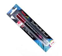 Pentel XGFH Dual Metallic Brush, pennello con inchiostro doppio colore rosa + rosa metallizzato 1 pz