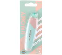 Pentel XZTT805K-WY Knoky - Nastro di correzione con meccanismo a pressione, forma ergonomica, ricaricabile, lunghezza 6 m, larghezza 5 mm, colore cassa: verde chiaro, 1 pezzo in blister