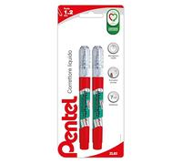 Pentel ZL63 Il Bianchetto Micro, correttore a penna punta fine 7 ml, 2 pezzi