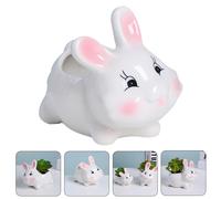 Pentola a forma di coniglio piccola piantatrice di piantature in ceramica