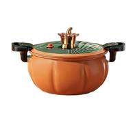 Pentola a forma di zucca con inserto a infrarossi, 8 litri, micro pentola a pressione per piani cottura, superficie interna in ceramica antiaderente, cottura a vapore sano, utensile da cucina
