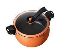 Pentola a Pressione Antiaderente,con Coperchio Trasparente Grande Multifunzionali per Cucina - Pentola in Ghisa per Cottura a Pressione,Ideale per Preparazioni Culinarie, Conservazione