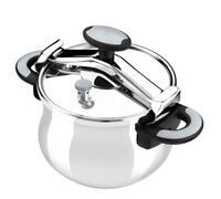 BRA - New Star, Pentola a pressione in acciaio inox 18/10, con coperchio a ponte, 4,5 l