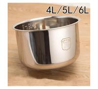 Pentola a pressione da 6 litri, rivestimento interno for riso, pentole interne in acciaio inossidabile for utensili da cucina.(4L)