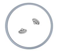 Pentola a pressione di ricambio per WMF, anello di tenuta per pentola a pressione, 22 cm, valvola di sicurezza per pentola a pressione, coperchio, anello in gomma per uso alimentare (set da 3 pezzi)