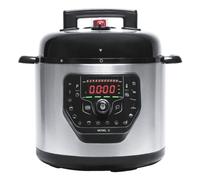 Pentola a pressione elettrica Cecotec GM H 6L - Programmabile - Pentola antiaderente - Multifunzionale - Include ricettario - Accessori inclusi - Modalità preimpostate - Nero e argento