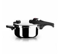 Pentola a pressione G-sola 4L - Acciaio inossidabile 18/10, Tripla sicurezza, Livelli rapido e super rapido, Adatta a induzione e lavastoviglie, Include ricettario David De Jorge