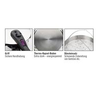Pentola a pressione - GSW - Fast - 22 cm - 6 L - Induzione - Acciaio inossidabile