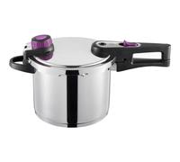 Pentola a pressione - Induzione - GSW - SYSTEM PLUS - 6 L - 22 cm - Acciaio inox 18/10 massiccio - Cestello e supporto inclusi