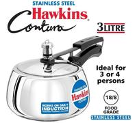 Pentola a pressione Hawkins Contura in acciaio inossidabile con coperchio...