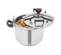 Pentola a pressione in acciaio inox, 60 kPa, con fondo sandwich a 3 scomparti, per induzione, gas e vetroceramica, grande fornello pressure per cucina ristorante, hotel e famiglia (40 l/42,27 Qt)