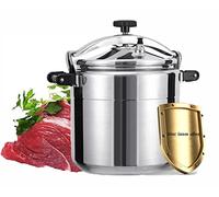 Pentola a pressione in alluminio ad alta capacità da 25L,Contenitori a pressione molto grandi commerciali della cucina commerciale multifunzionale dell'hotel,applicabile: stufa a gas/fiamma aperta