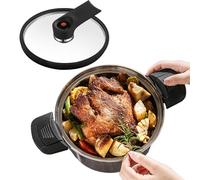 Pentola a pressione per cucina: utensili da cucina resistenti, distribuzione rapida del calore, corpo spesso antiaderente | Efficiente produttore di pasti fatti in casa per gli amanti della cena in
