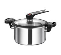 Pentola a pressione portatile, in acciaio, per cucinare rapidamente e multifunzionale, ideale per pesce di ostrica, stufato di fagioli, zuppa di carne, bistecca, da cucina per pasti a