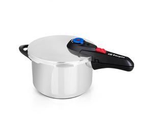 Pentola a pressione super veloce Orbegozo HP 6006 - Capacità 6 litri - Cinque sistemi di sicurezza - Base con diffusore termico - Adatta a tutti i tipi di fornelli
