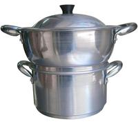 Pentola a Vapore in Alluminio Dia. 20 cm da cucina per carni verdure e cous cous