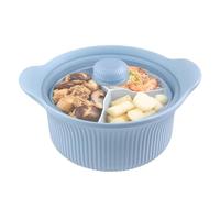 Pentola a vapore in silicone per microonde, per cottura a scomparto, per cottura di verdure, utensili da cucina multifunzione per la casa, cibo, verdure, pasta, zuppa, pesce