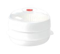 Pentola a vapore per cottura a microonde, resistente al calore, con coperchio, per casa, appartamento, hotel, ristorante, ideale per affitti rapidi e salutari