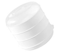 Pentola a vapore per microonde a 3 livelli, pentola da cucina, cottura a vapore veloce e, efficiente, per microonde, verdure, frutti di mare, carne, riso, case, cucine, preparazioni veloci per i