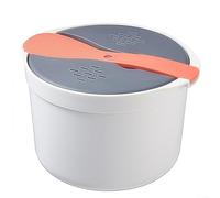 Pentola a vapore per microonde in polipropilene, per riso e pasta | Materiale PP per uso alimentare, resistente al calore fino a 120 °C, sicuro per microonde e salute