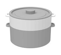 Pentola A Vapore Per Microonde, Manici Resistenti Al Calore, 18,8x12,5 Cm, Pentole Per Microonde In Silicone Con Coperchio, Pentola Con Contenitore Sigillato, Multiuso, Per La Casa, E Il Ris