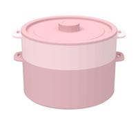 Pentola A Vapore Per Microonde, Manici Resistenti Al Calore, 18,8x12,5 Cm, Pentole Per Microonde In Silicone Con Coperchio, Pentola Con Contenitore Sigillato, Multiuso, Per La Casa, E Il Ris