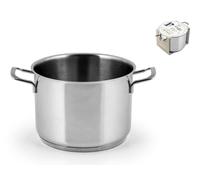 Pentola Acciaio Inox Elodie 22 Cm Grigio H&H